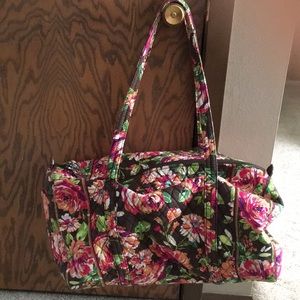 Vera Bradley English Rose large duffel bag